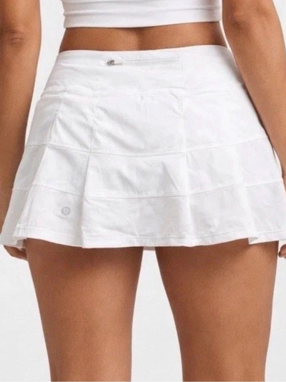 Lululemon Pace Rival Skirt White 13” Tennis Golf Athletic Skort Size 8 W8A84R